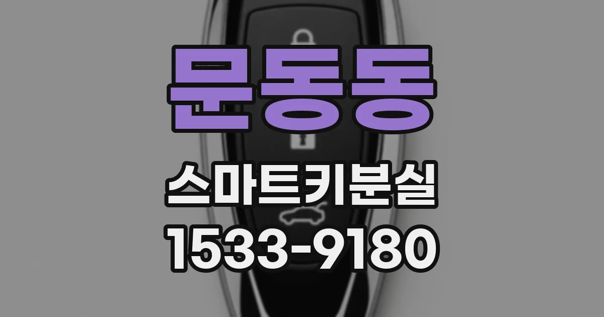 문동동 스마트키분실