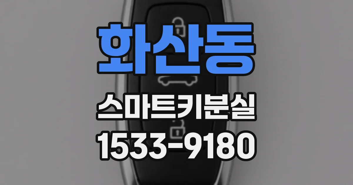 화산동 스마트키분실