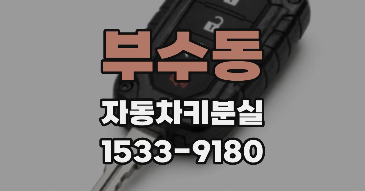 부수동 자동차키분실