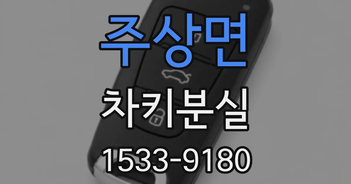 주상면 차키분실