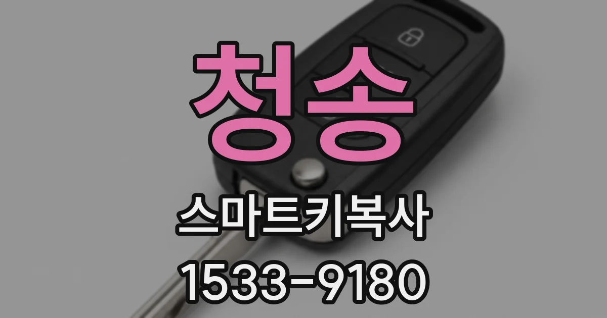 청송 스마트키복사