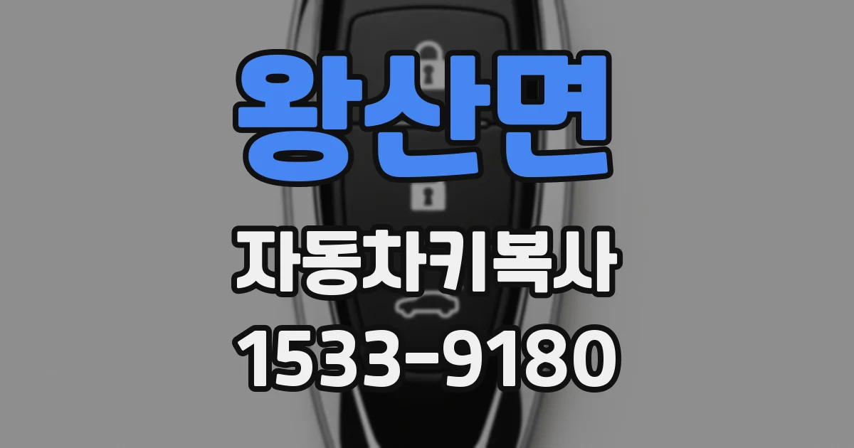 왕산면 자동차키복사