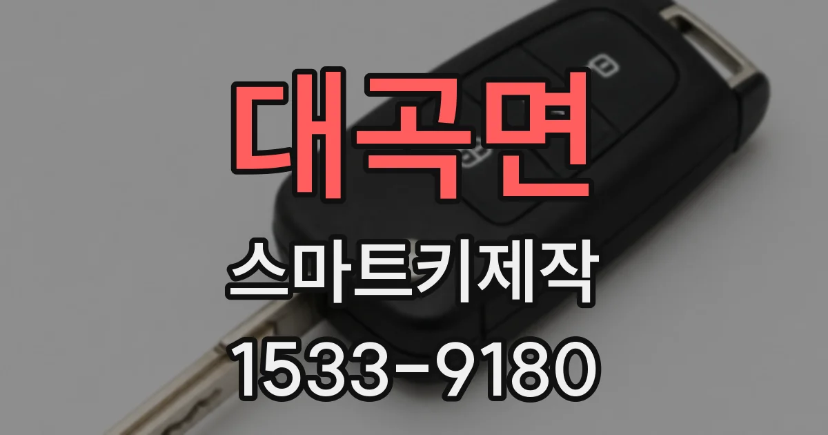 대곡면 스마트키제작