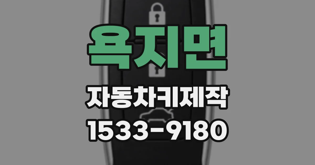 욕지면 자동차키제작