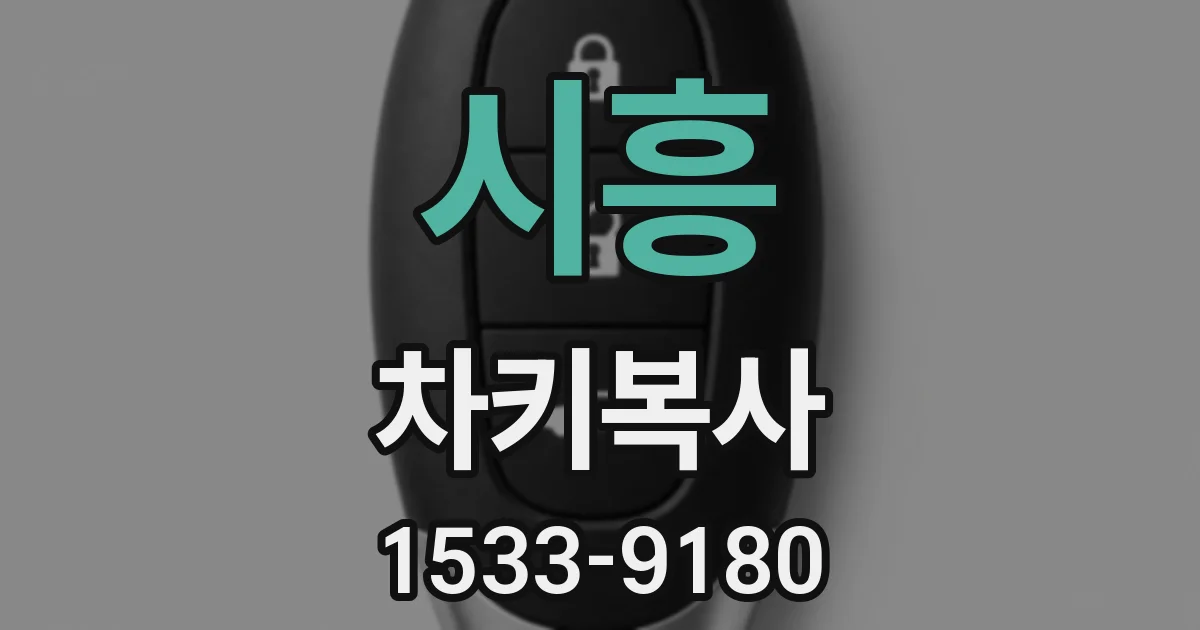 시흥 차키복사