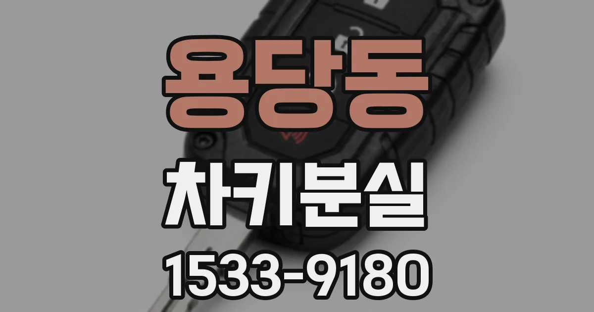 용당동 차키분실