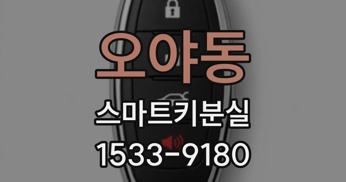 오야동 스마트키분실
