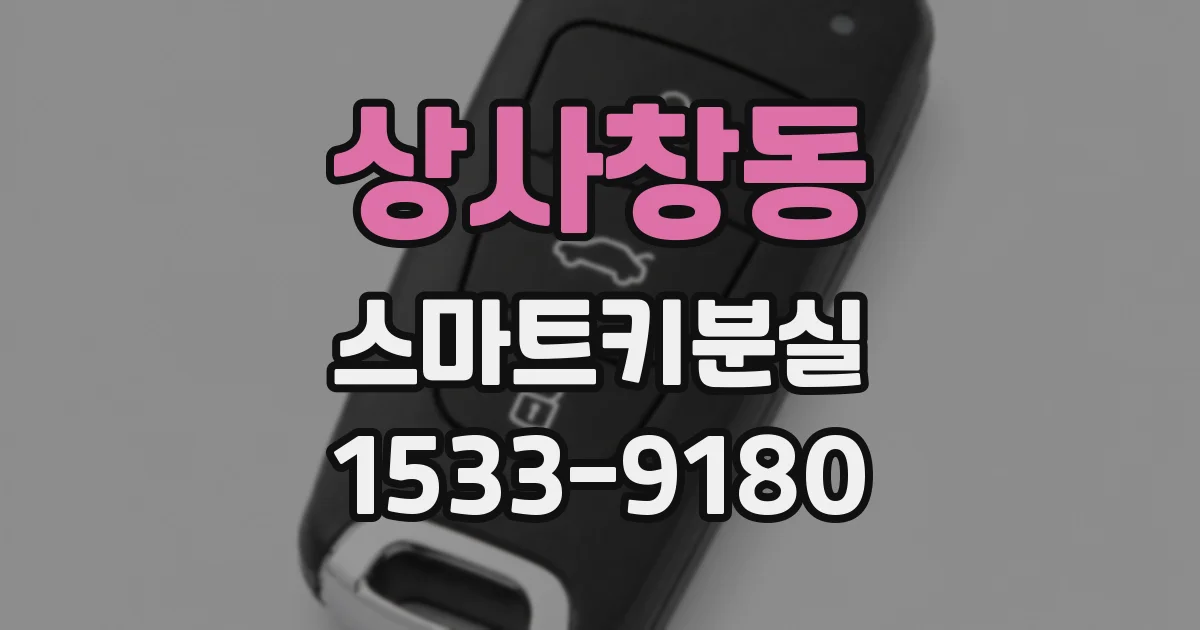 상사창동 스마트키분실