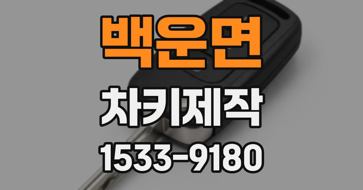 백운면 차키제작