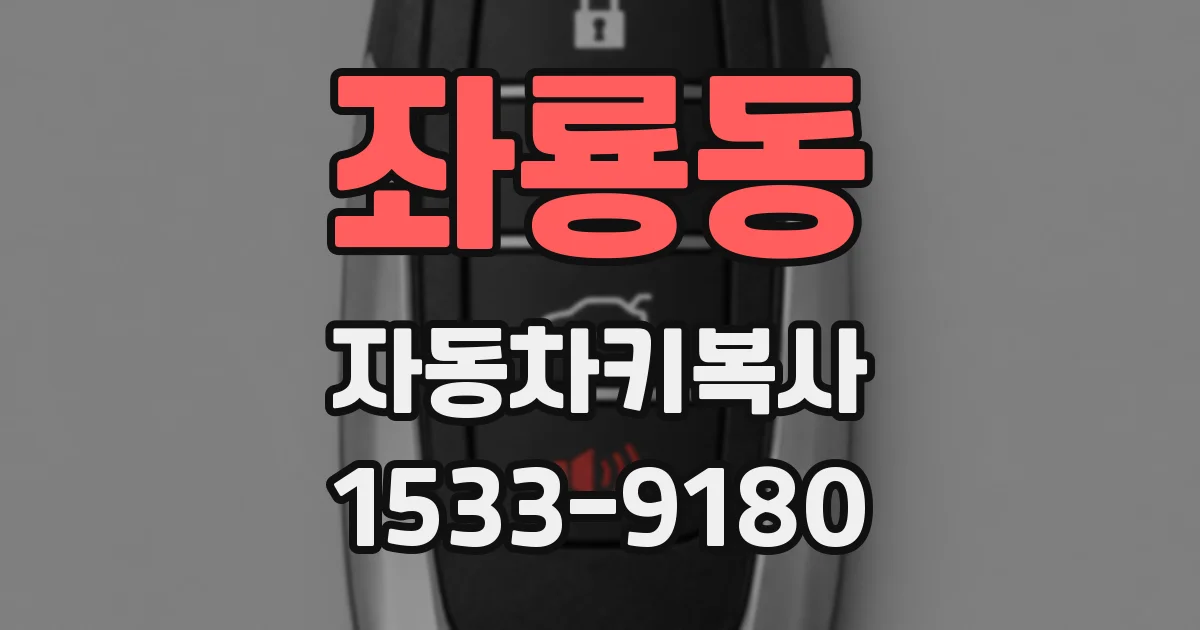좌룡동 자동차키복사