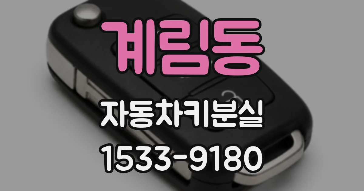 계림동 자동차키분실