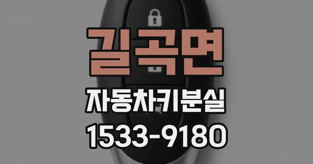 길곡면 자동차키분실