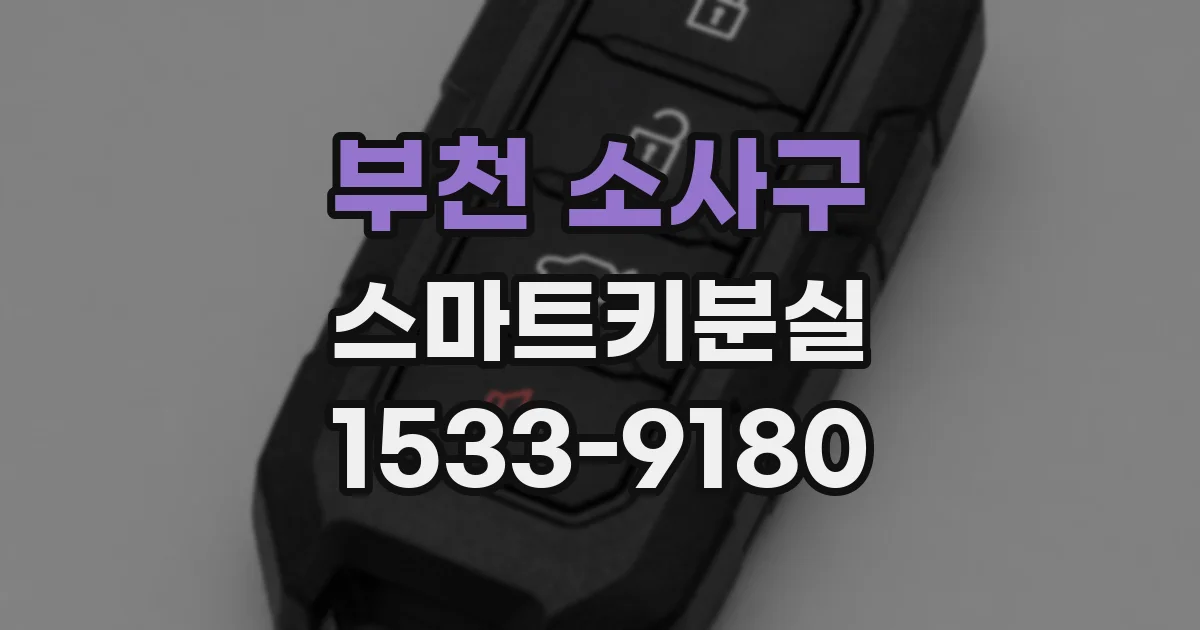 부천 소사구 스마트키분실
