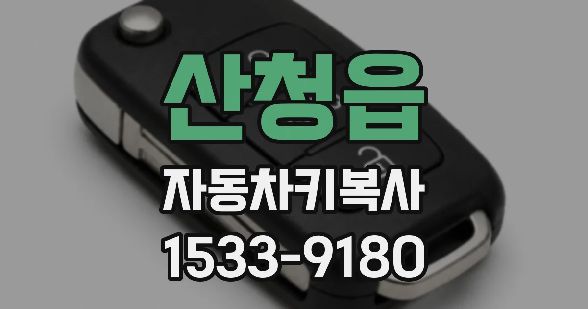 산청읍 자동차키복사