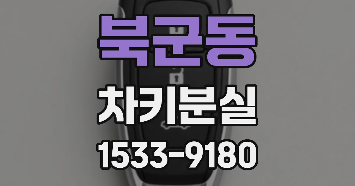 북군동 차키분실