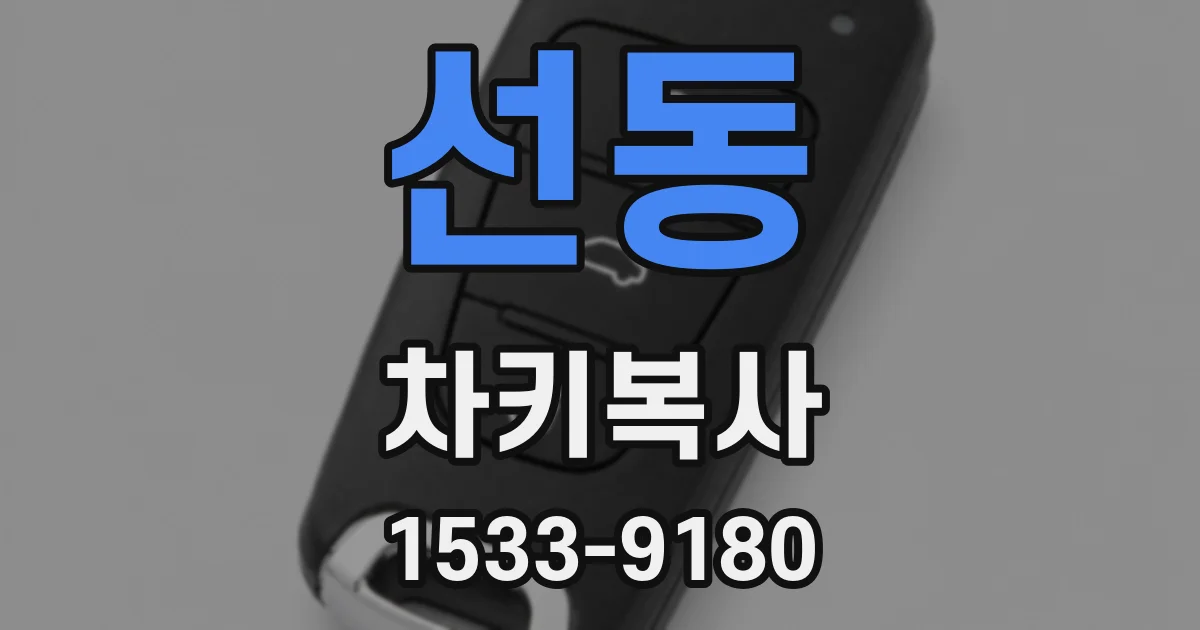 선동 차키복사