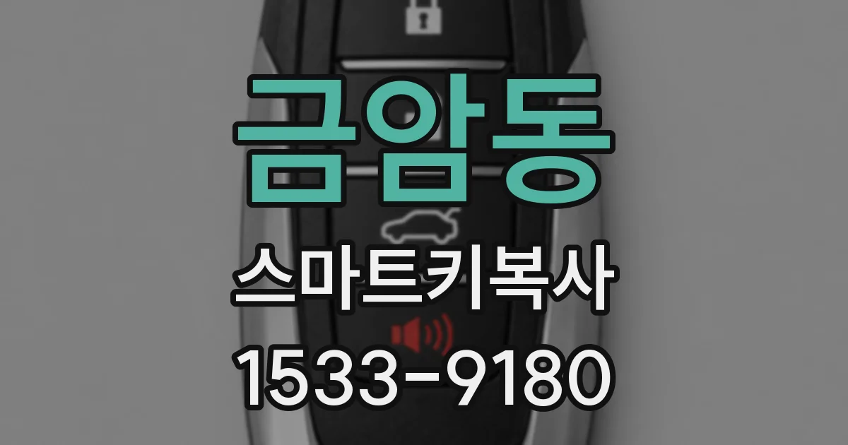 금암동 스마트키복사