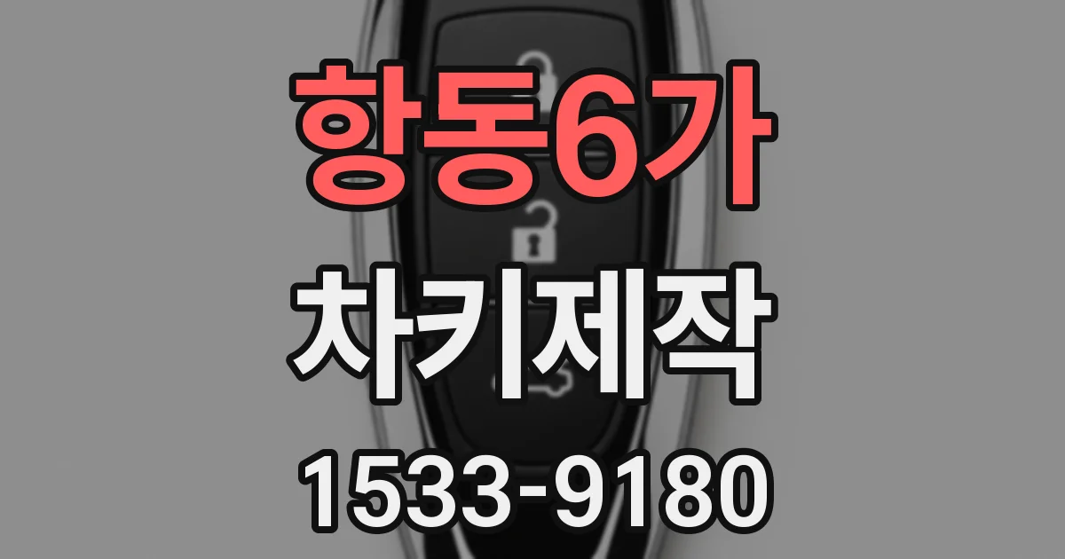 항동6가 차키제작