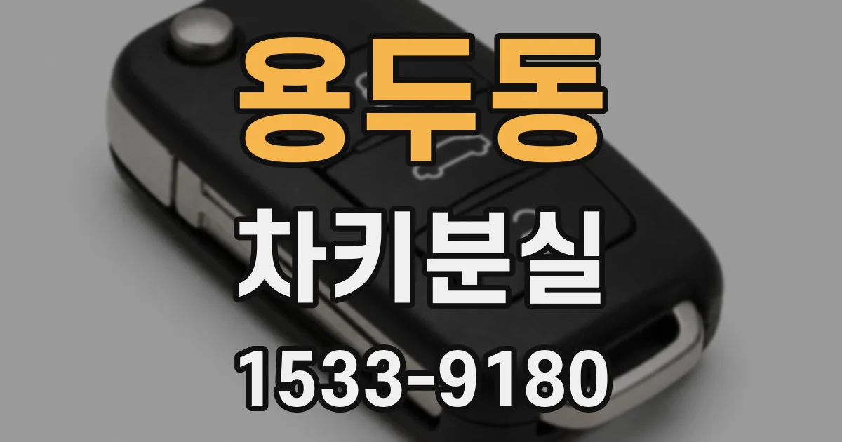 용두동 차키분실