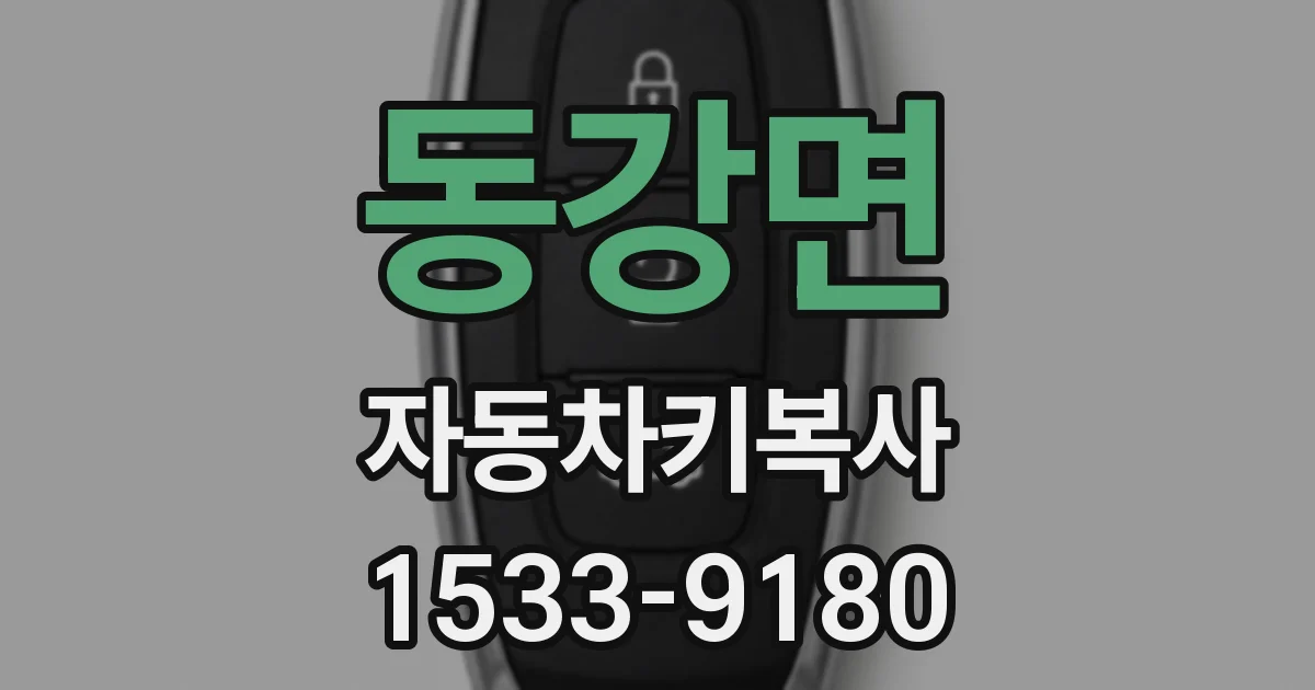 동강면 자동차키복사