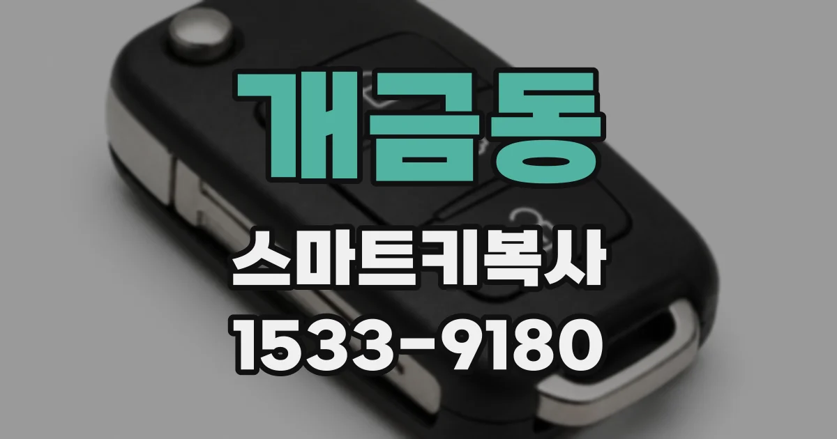 개금동 스마트키복사