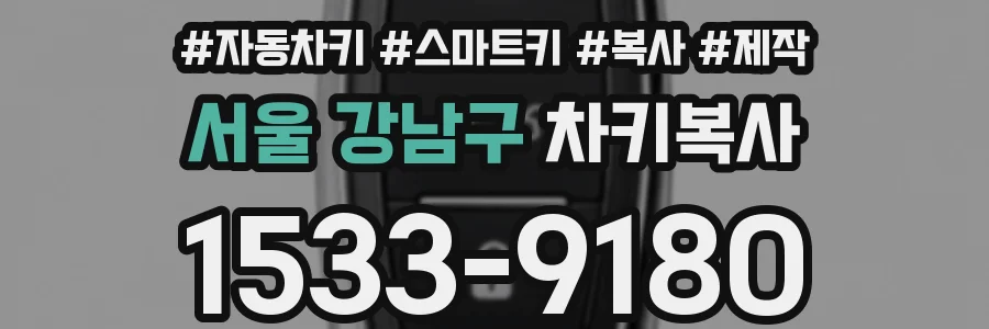 서울 강남구 차키복사