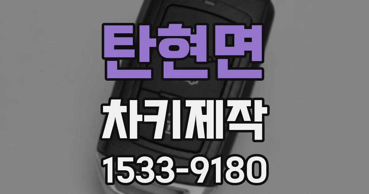탄현면 차키제작