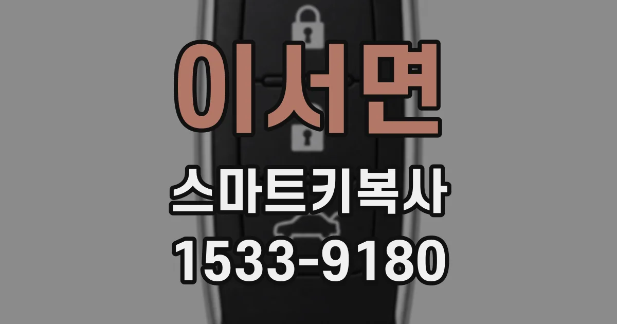이서면 스마트키복사
