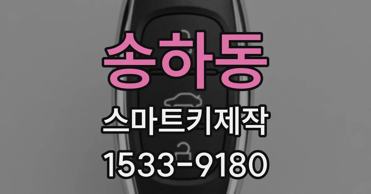 송하동 스마트키제작