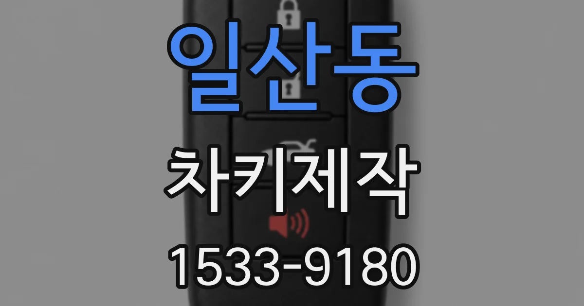 일산동 차키제작