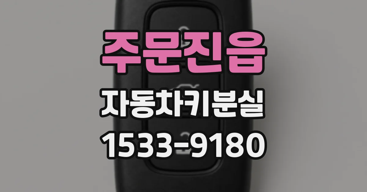 주문진읍 자동차키분실
