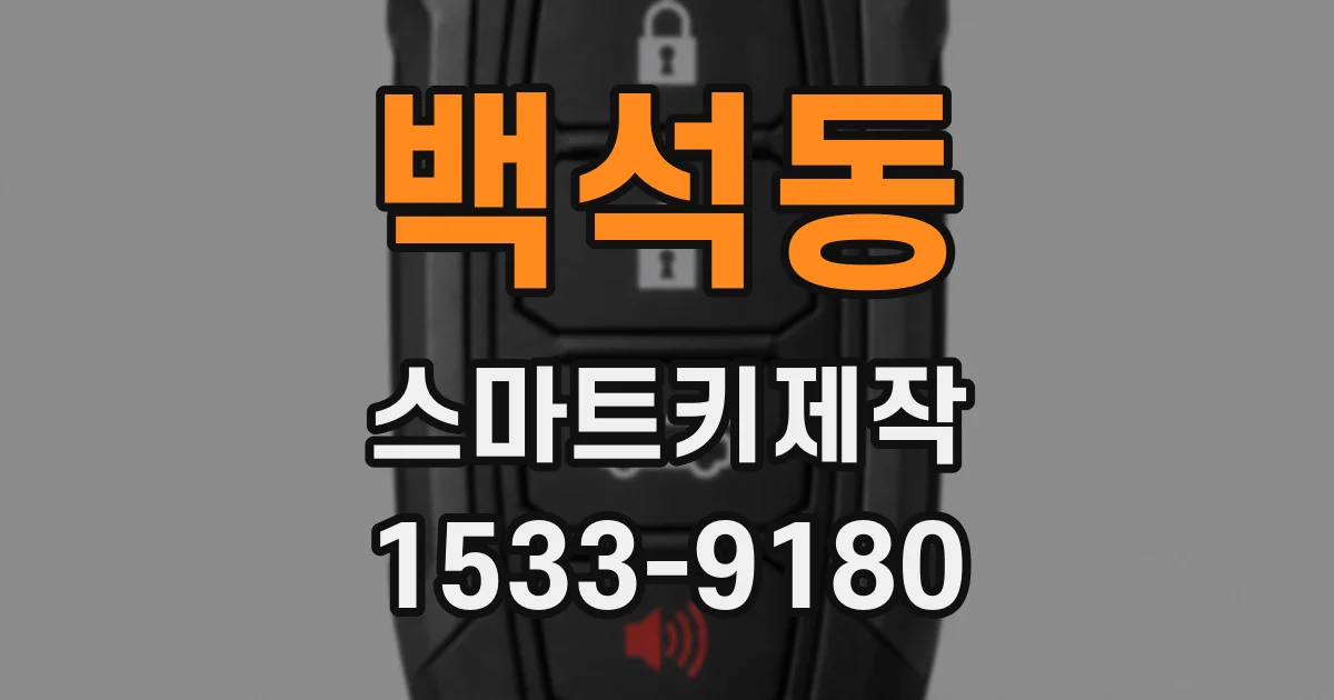 백석동 스마트키제작
