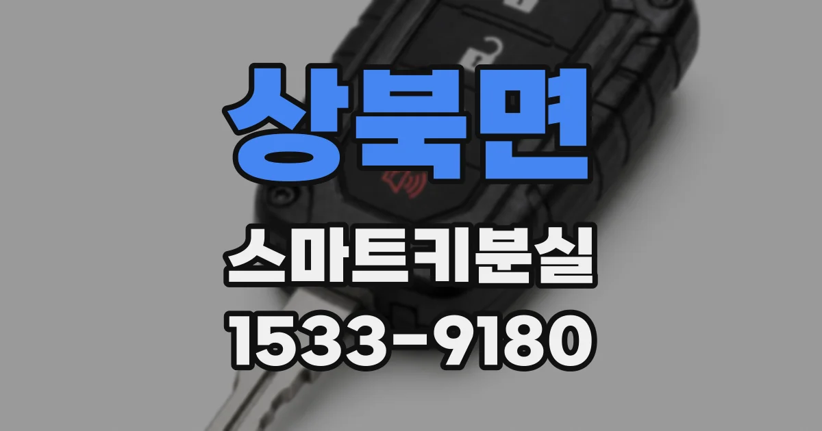 상북면 스마트키분실