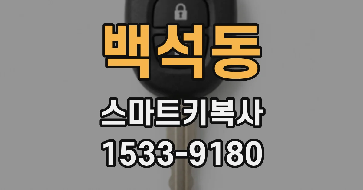 백석동 스마트키복사