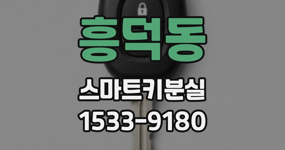흥덕동 스마트키분실