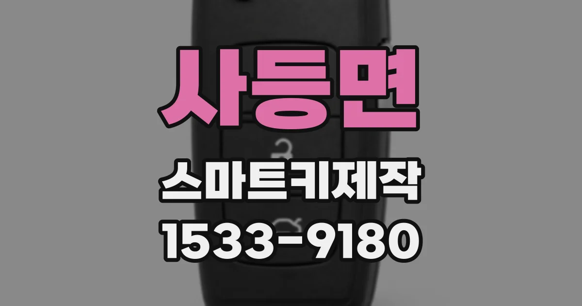 사등면 스마트키제작