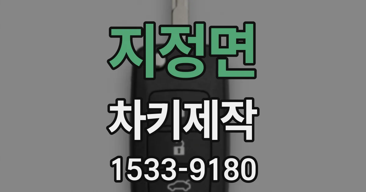 지정면 차키제작