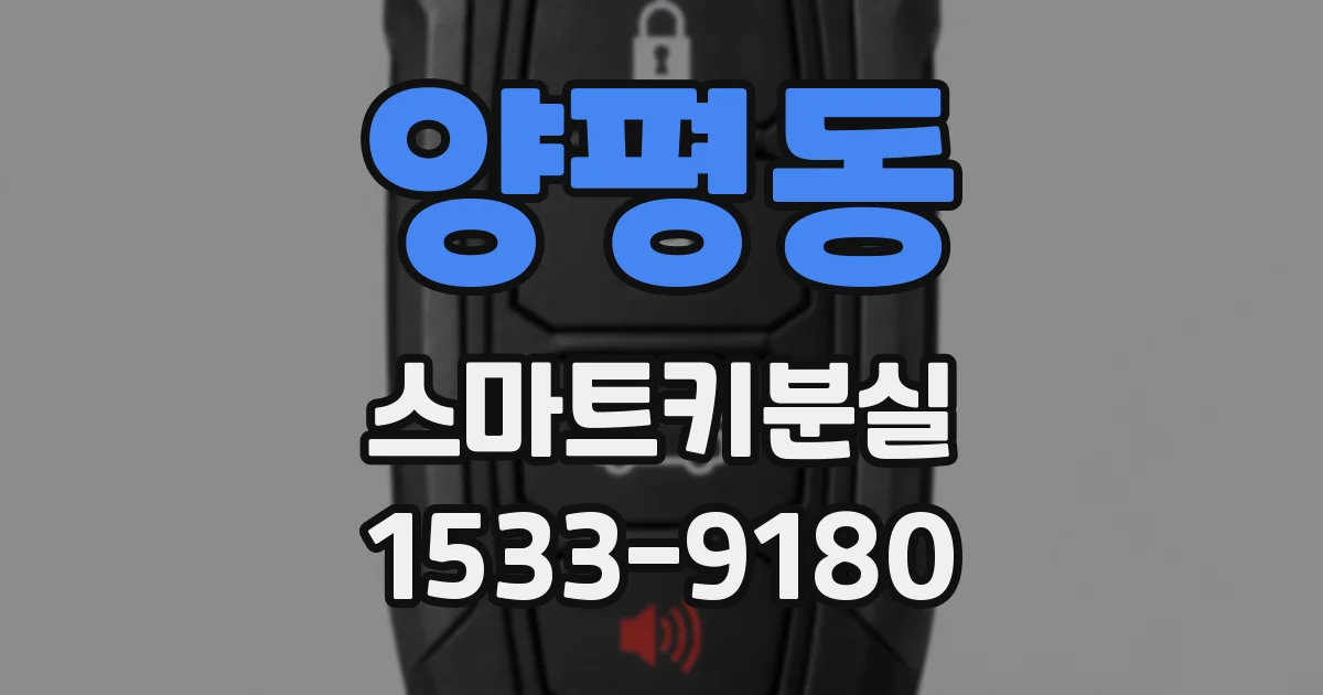 양평동 스마트키분실