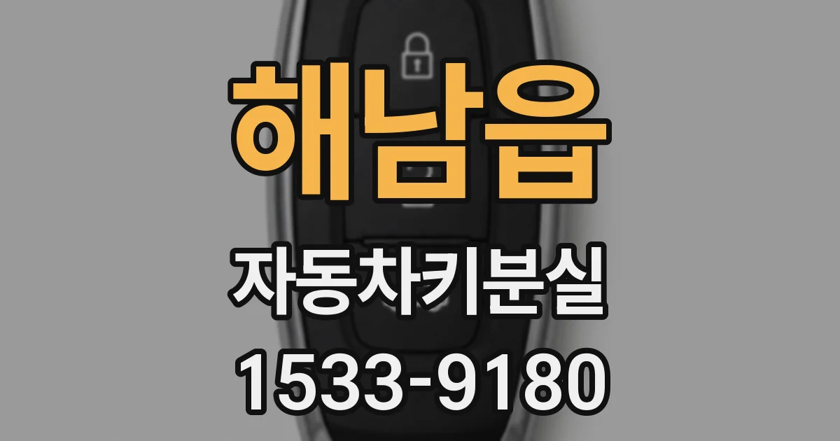 해남읍 자동차키분실