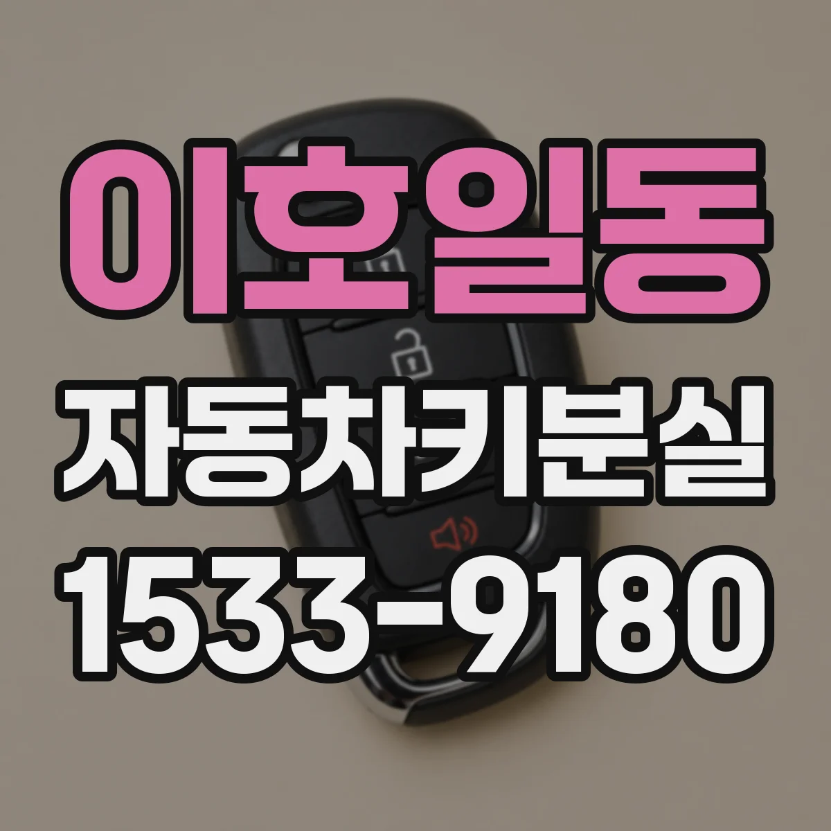 이호일동 자동차키분실