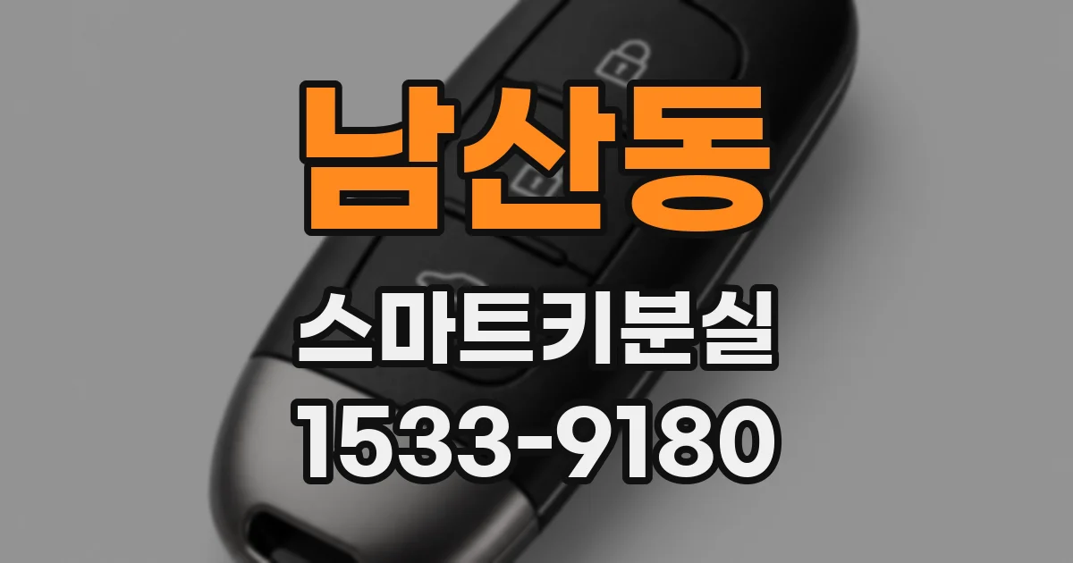 남산동 스마트키분실