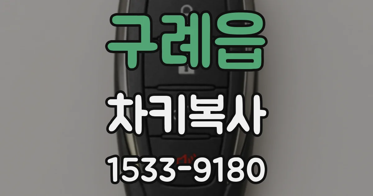 구례읍 차키복사