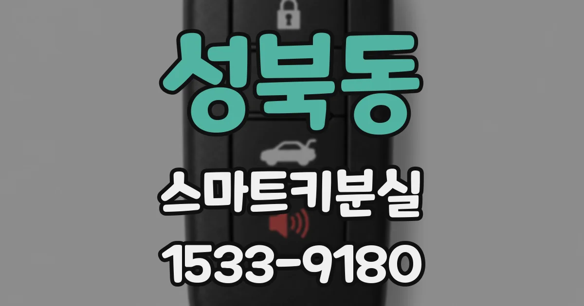 성북동 스마트키분실
