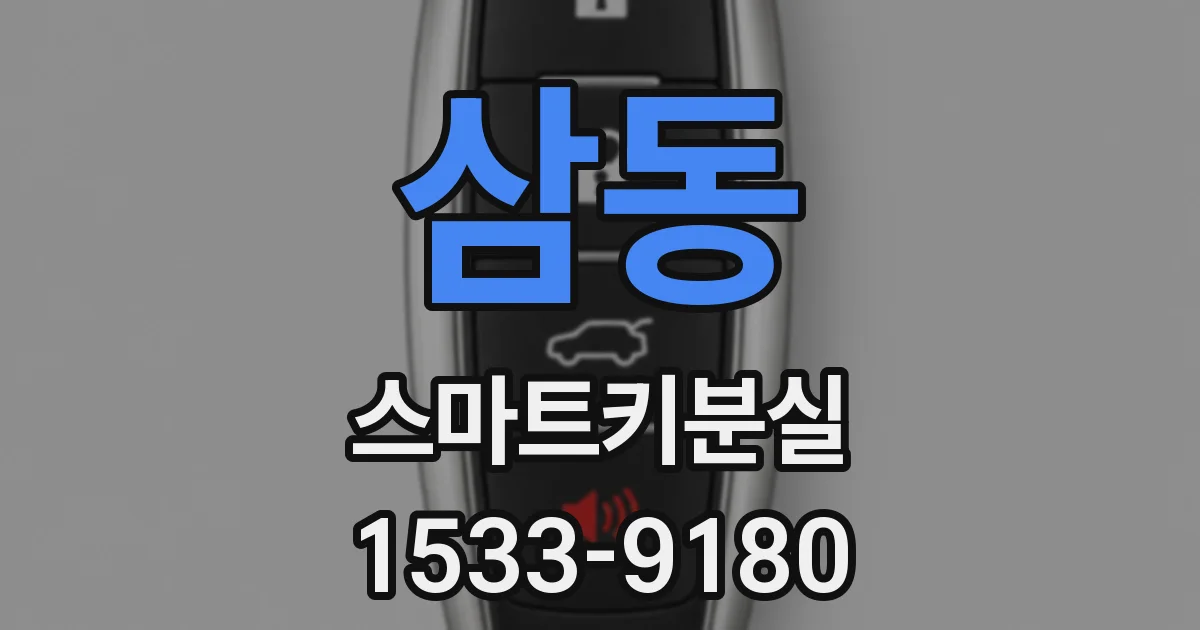삼동 스마트키분실