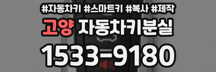 고양 자동차키분실
