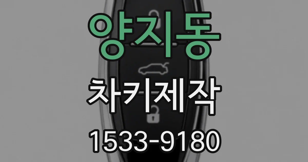 양지동 차키제작