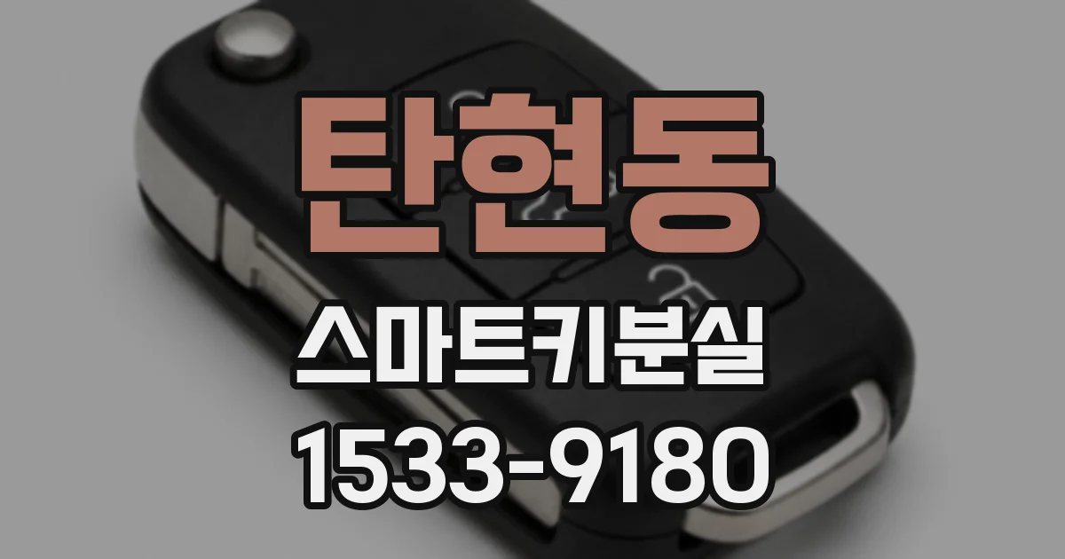 탄현동 스마트키분실