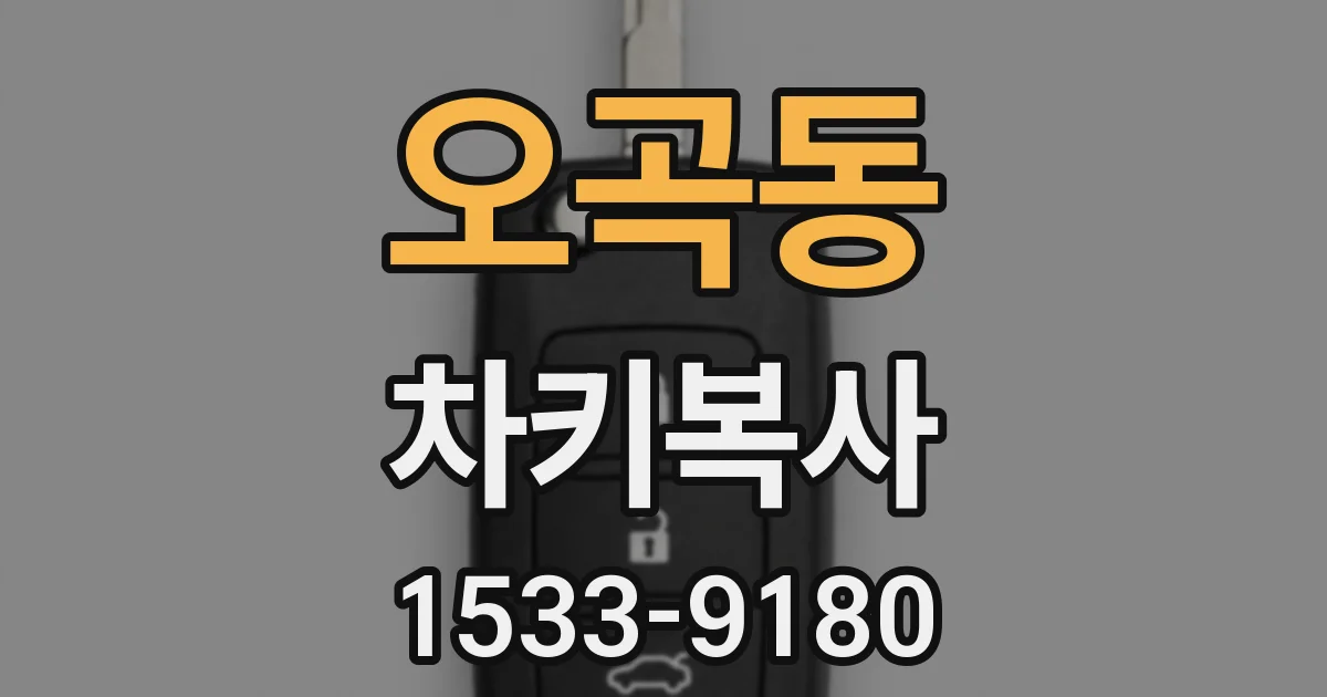 오곡동 차키복사