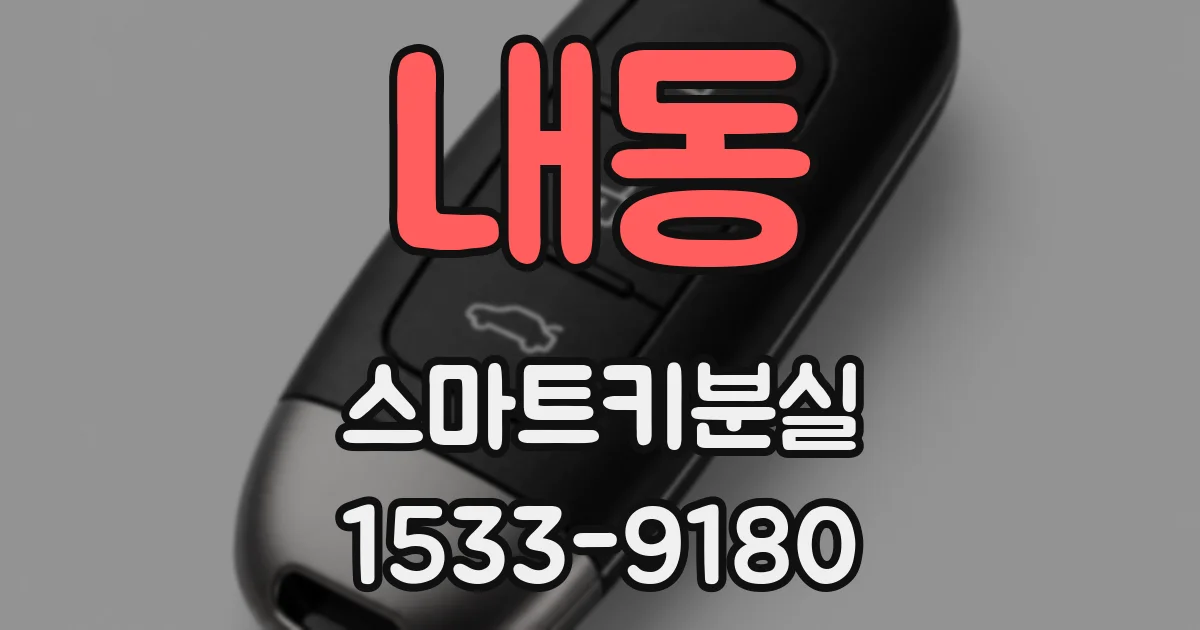 내동 스마트키분실