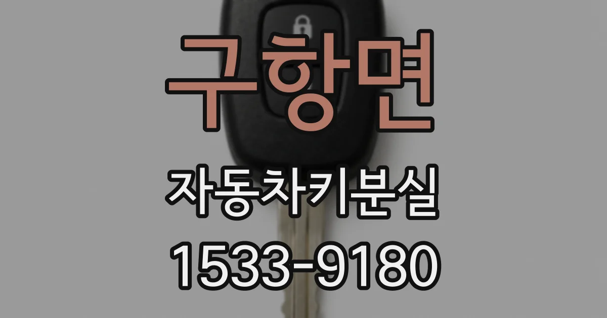 구항면 자동차키분실